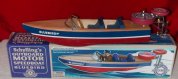 Jouet de collection -BATEAU  HORS BORD MECANIQUE BLUEBIRD